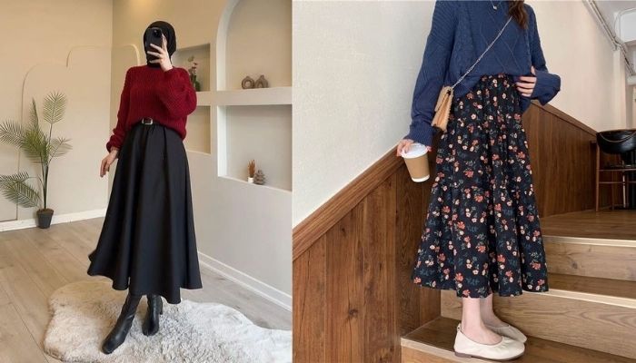 Midi-Length Skirts or Dresses